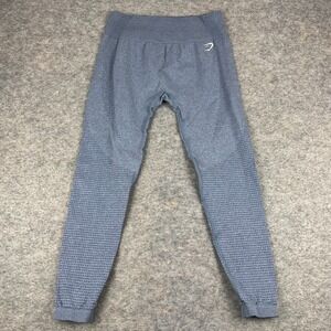 Gymshark Vital Seamless Leggings 24" Cropped Nylon Blue Womens Large L
